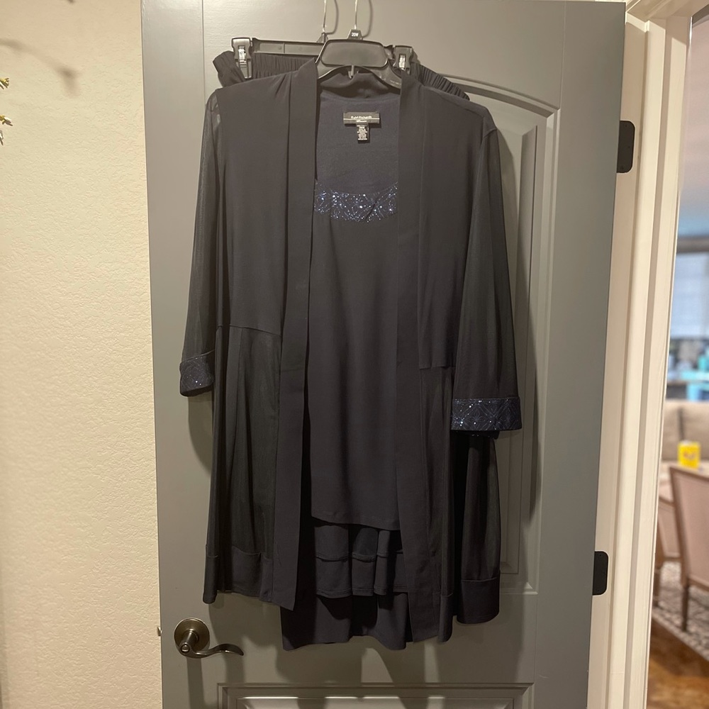 Navy Mother of the Bride💐 Two-Piece Pant Suit